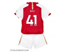 Arsenal Declan Rice #41 Prima Maglia Bambino 2023-24 Manica Corta (+ Pantaloni corti)